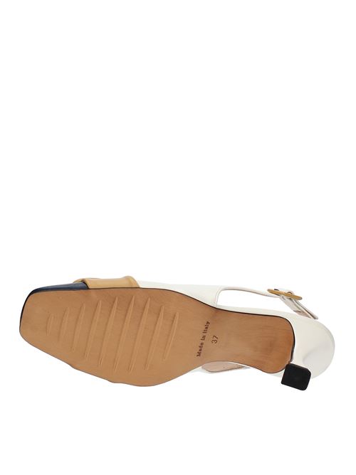 Décolleté Slingback in nappa ELENA DEL CHIO | 3806PANNA-SENAPE-BLU